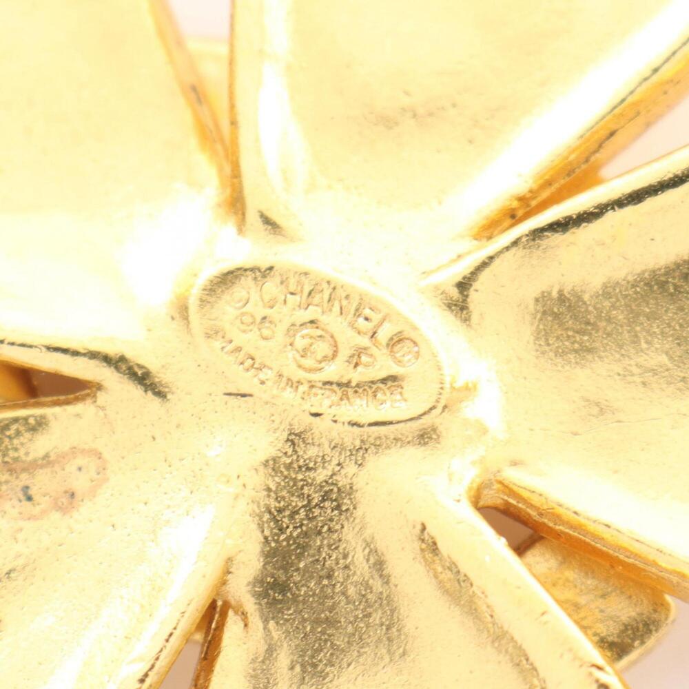 CHANEL Authentic Gold Logo Brooch - Picture 3 of 5